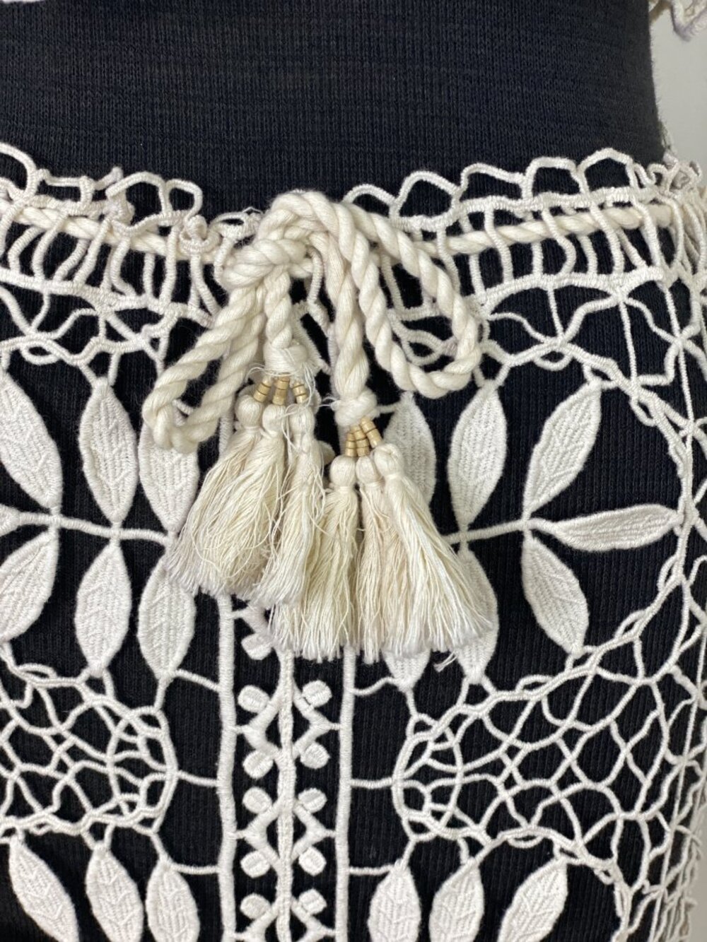 For Love & Lemons St Tropez Crochet Top Maxi Skirt Set Ivory XS - Picture 12 of 16